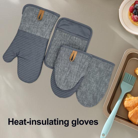 Mini Oven Mitts Neoprene Palm Oven Gloves with Hanging Loop Heat Resistant