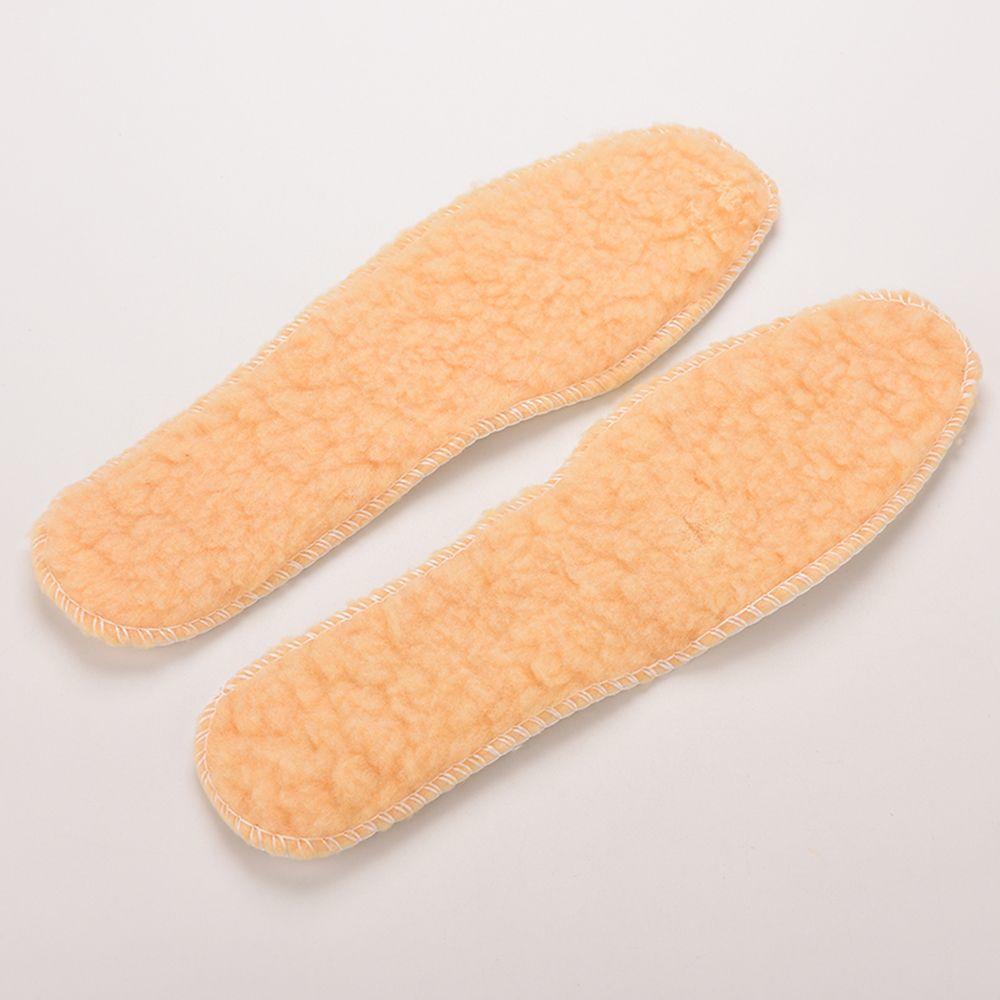1 Pair Winter Soft Boots Warm Insoles Shoes Insert Fleece Pads Wool