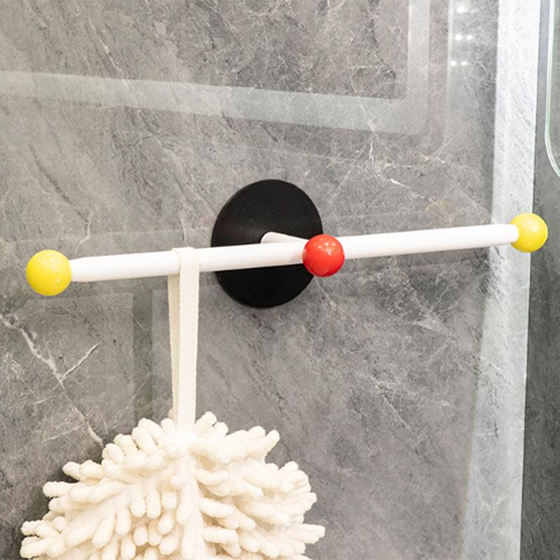 

Настенная вешалка для полотенец без перфорации, экономящая место, полка для обуви, водонепроницаемая вешалка для банных полотенец, ванная комната 1PCS