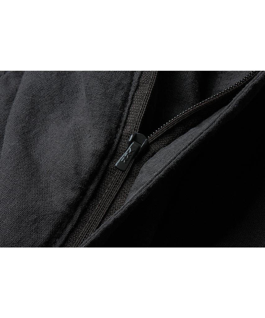 Deoleseukyu Linen Cotton Domingo Pants [Olive Charcoal]