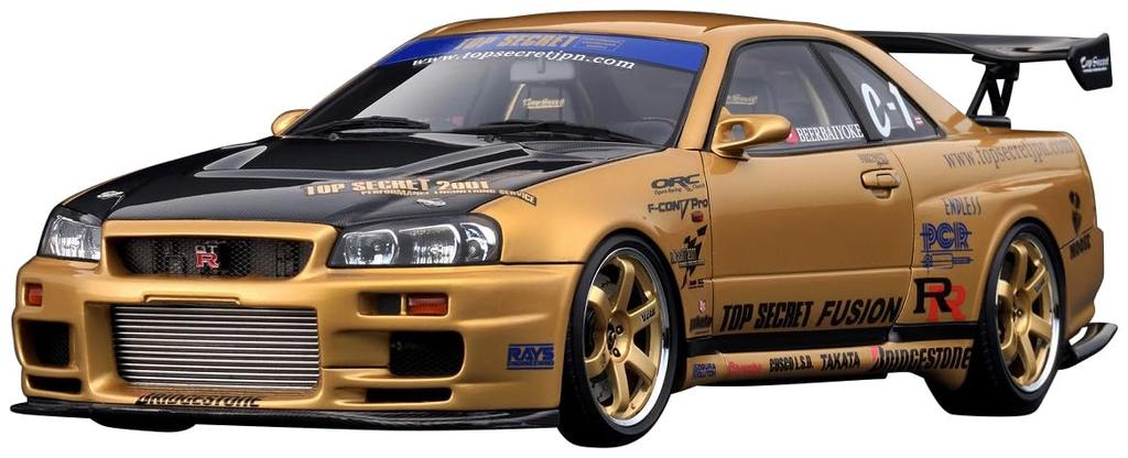 ignition model scale TOP SECRET Gold finished product IG3847 TK.Company 1/18 34GT-R (BNR34)