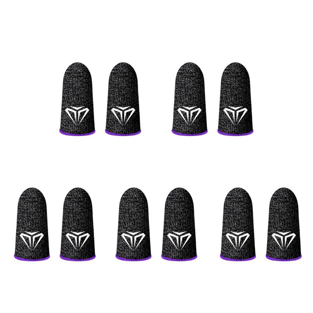 5 Pairs Gaming Finger Covers for Touchscreen Breathable & Sweatproof Anti-Slip Design Mobile Game Accessories