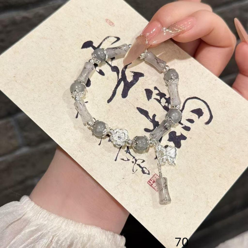 Mori Style Mermaid Crystal Bracelet - Sweet, Versatile Design for Women, Students, and Best Friends.