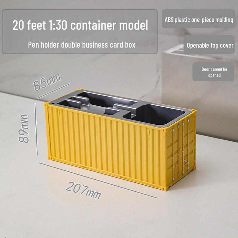 20ft Model Container Pen Holder & Business Card Box