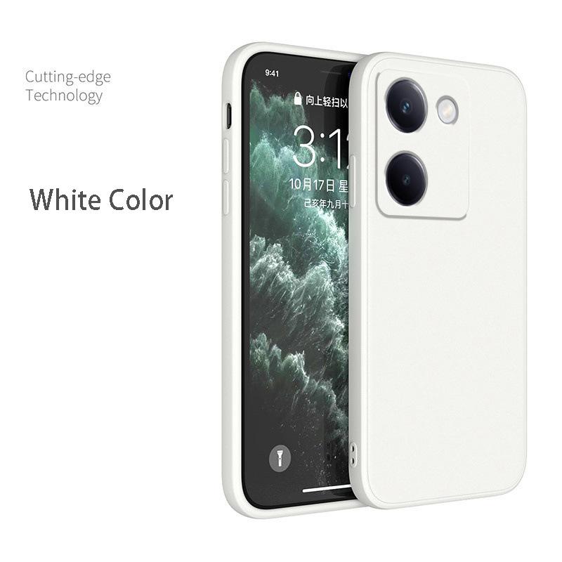 Square Liquid Silicone Phone Case For Xiaomi Pocophone POCO X6 X5 X7 M6 M7 Pro C61 C55 C65 C75 Matte Silicone Cover Fundas