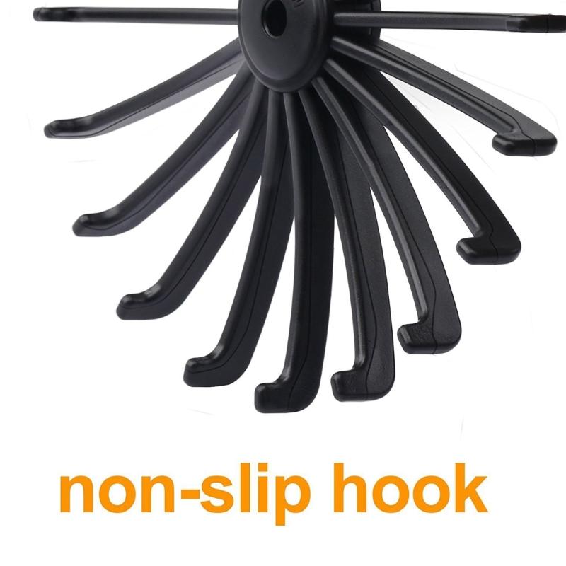 Belt Hanger Scarf Tie Rack Holder for Closet 360 Degree Rotating Clothes Hangers with 18 Claws for Hanging Scarf Towels