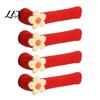 Door Handle Protector 2/4Pcs Flower Cover, Anti-collision Knob Protector, Anti-Static Bedroom Anti-Freeze Lever Sleeve for Home Office