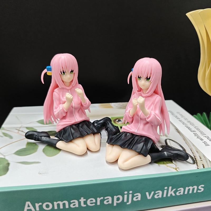 9cm Anime Bocchi the Rock! Gotoh Hitori PVC Figure Collectible Model Toys Ornament Desktop Doll Gifts