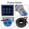 ACEIRMC 2 Blue LED Display Square Dual Display LED Ammeter Digital Voltmeter AC Current - Voltmeters, Voltmeter, 60-500V 0-100A Indicator.