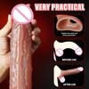 Adult Goods Cock Sleeve Dick Sleeve for Men Silicone Reusable Delay Ejaculation Penis Sleeve for Men Cock Ring Sex Toys