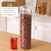 Large Capacity Food-Grade PET Storage Jar for Dried Tangerine Peel, Tea, and More.