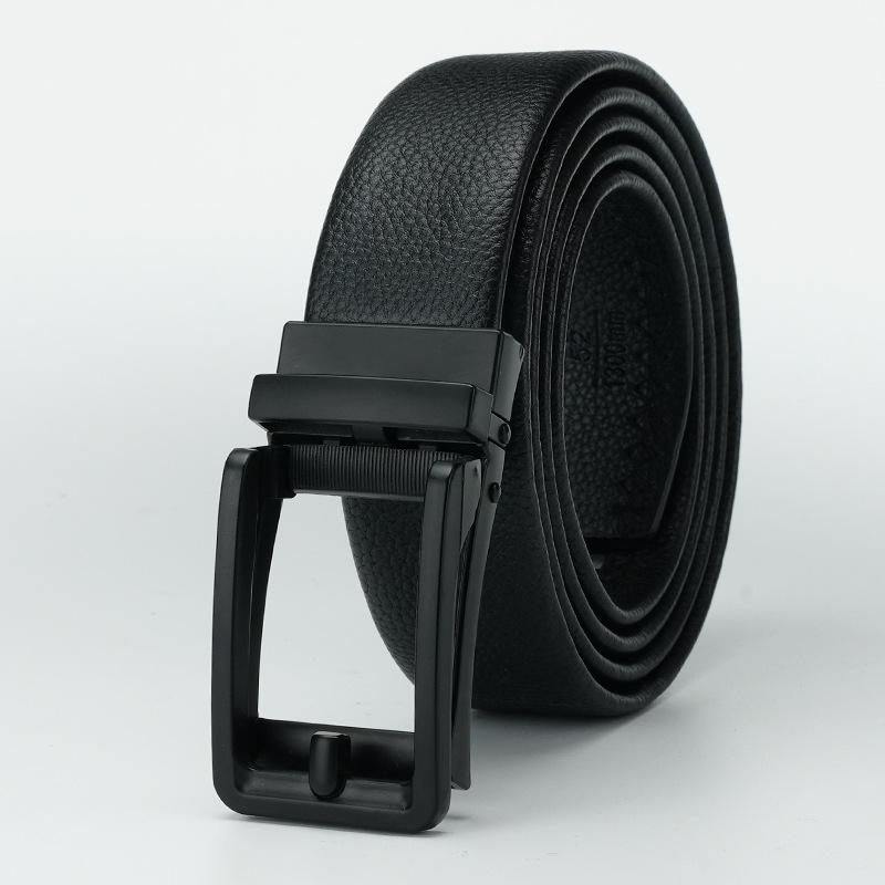 Men's Belt Automatic Buckle Belt Belt Young and Middle-aged Men's Belt