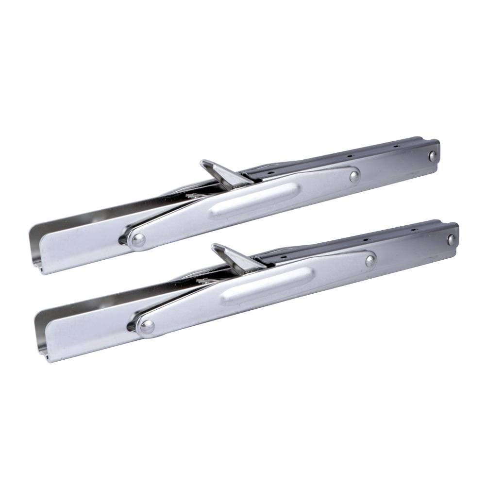 2 Pieces Folding Heavy Duty Shelf-Bracket Bench Table Folding Shelf or Bracket, Max. Load 550lbs