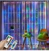 LED Curtain Lights 300 3x3M Rainbow RGB