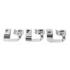 3Pcs Rolled Hem Presser Foot 4/8in 6/8in 8/8in Stainless Steel Sy Installation Rolled Hem Foot Set for Sewing NaMachine