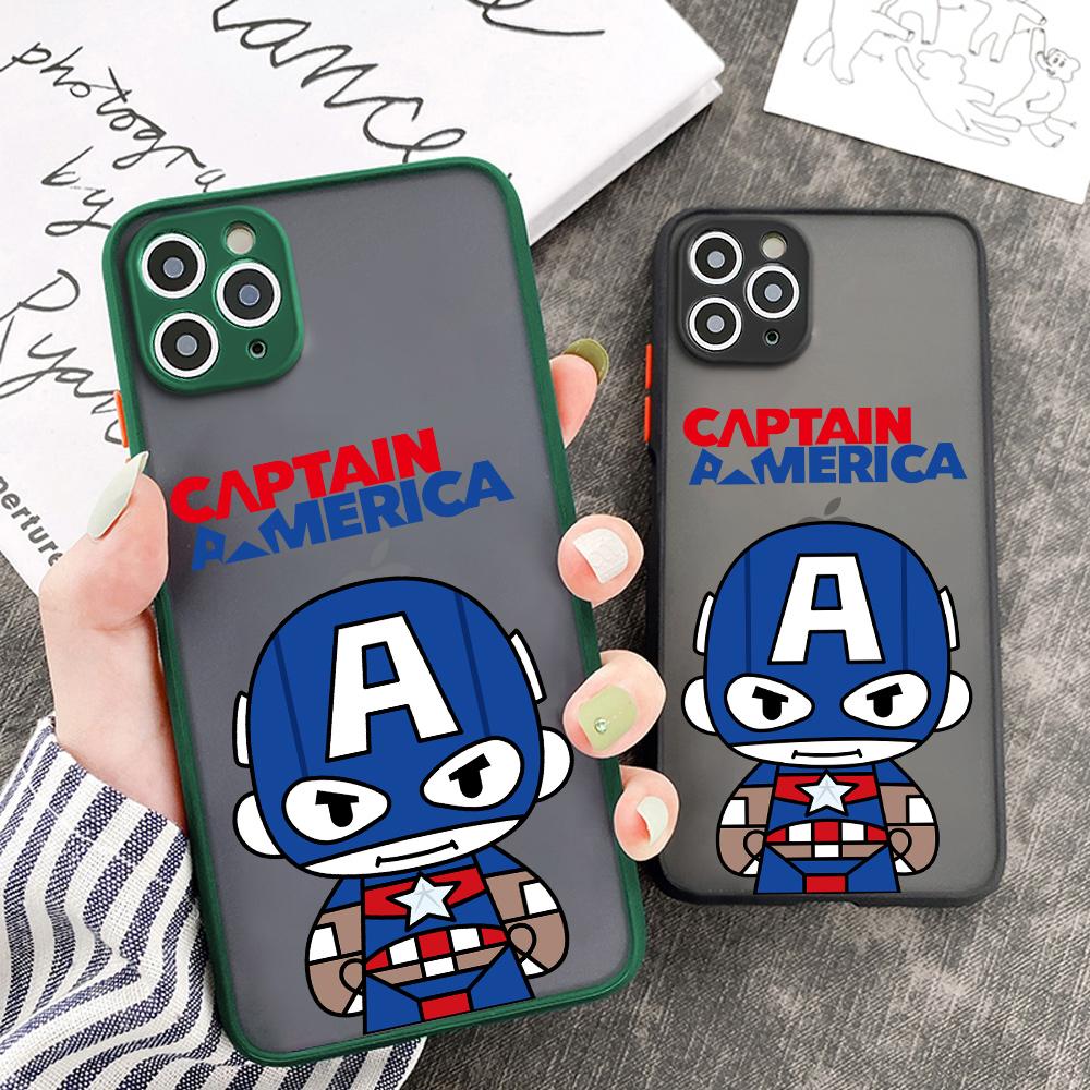 

Матовый прозрачный чехол для телефона с изображением мальчика, супергероя, Капитана Америки, для Xiaomi Redmi