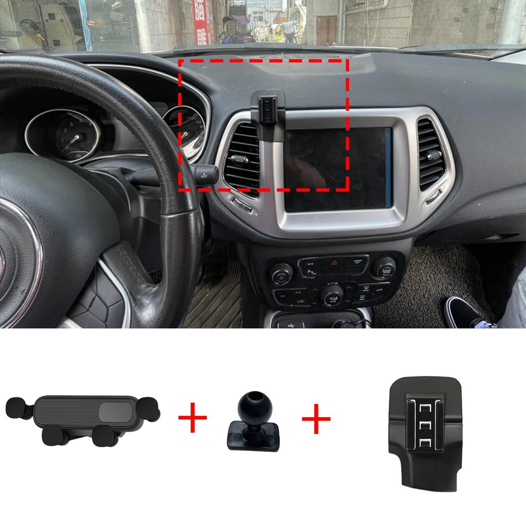 Car Mobile Phone Holder Accessories for Jeep Compass 2017~ GPS Bracket Navigation Stand Auto