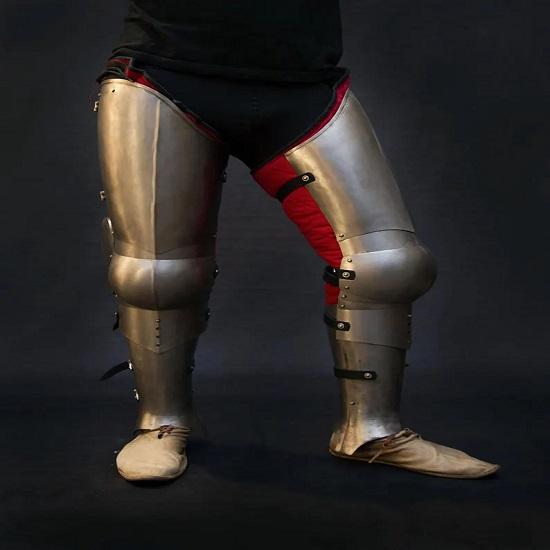 Изготовленный вручную средневековый комплект для ног, стальная защита для ног, средневековый рыцарский комплект для поножей, ролевая игра, поножи для косплея, подарочный предмет для реконструкции.