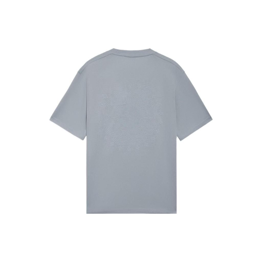 Li Ning T Shirt Unisex Mist Blue AHSS098-3