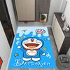 Doraemon Heart Adventure Themed Anti-Slip Rugs - Polyester Home Decor, Suitable for Bedrooms, Living Rooms, Doorways, Studios, and Decorations