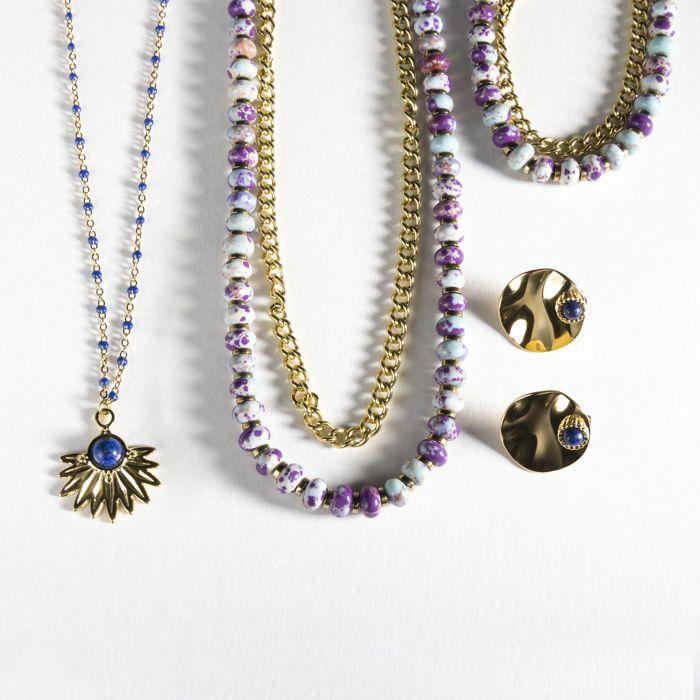 Collier Luxenter finition en or jaune 18 carats - Hidao