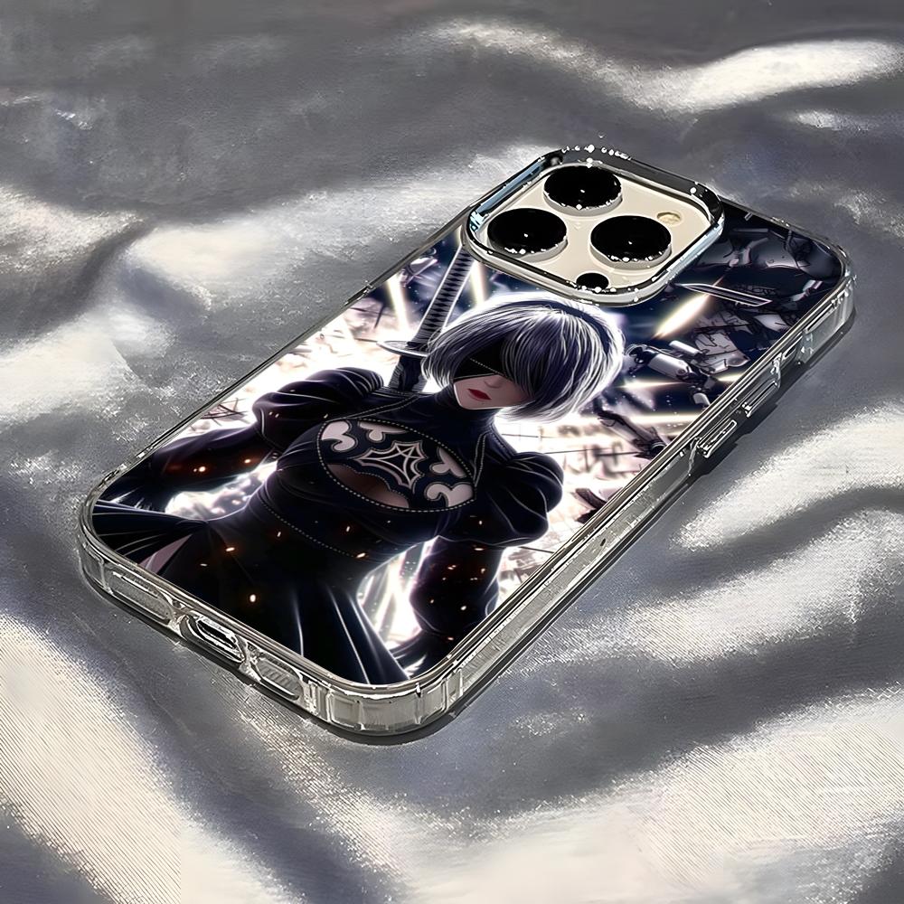 

Чехол для телефона N-NieR A-Automata для IPhone 17 Pro Max 16 15 14 Pro Max IPhone 13 Pro Max 11 Plus Прозрачный чехол iPhone17 Pro