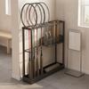 Sports Storage Rack with Basket | Floor-Standing, Badminton Racket Holder, for