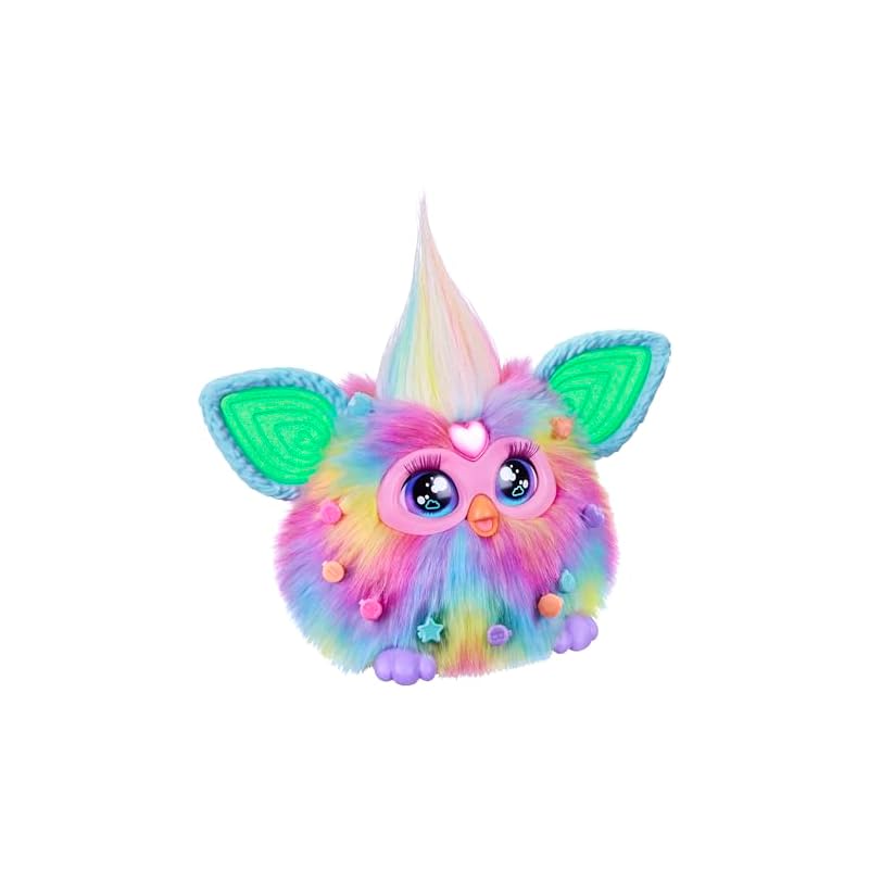 Hasbro Furby Tie-Dye Voice-Responsive Interactive Toy for Boys and Girls Ages 6+ with 15 Fashion Accessories, Animatronic, Motorized Plush Toy for