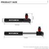 Mini Bike Pump Aluminum Alloy Portable Hand Tire Tube Inflator For Schrader Presta Valve AV FV MTB Road Bicycle CO2 Air Pump