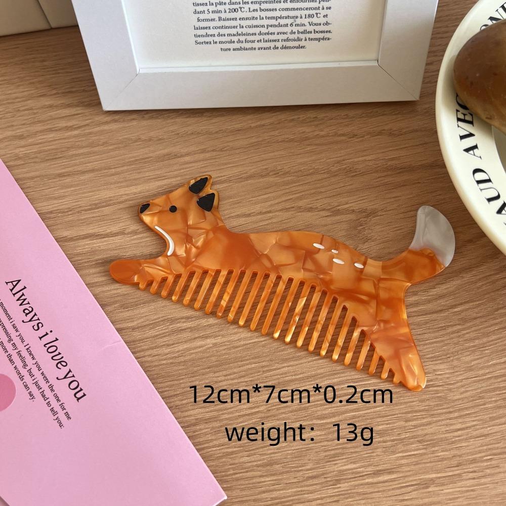 Tulip Acetate Comb Animal Hairdressing Combs Portable Makeup Comb  Student