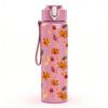 1PC Autumn Dry Fall Leaf Scatter Print 750ml Color Plastic Sports Water Bottle Leakproof Flip Straw Lid Suitable for Sports Office Home Use