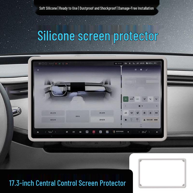 Silicone Protective Cover & Decorative Strip for Xiaopeng GX Center Control Screen