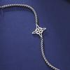 Teamer Popular Witchcraft Witch Knot Charm Bracelet for Women Stainless Steel Box Chain Bracelets Wicca Amulet Jewelry Gift 2026