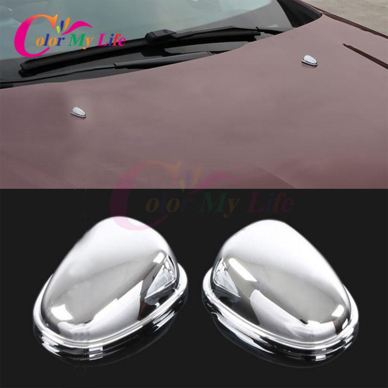 

Color My Life ABS Chrome автомобильный распылитель воды насадка стеклоочистителя наклейки с блестками для Peugeot 2008 2014 2015 2016 2017