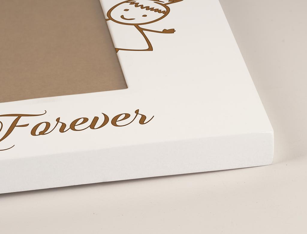 Darling Souvenir Made With Love  Engraved Table Top Photo Frame  Wooden White Picture Frame Gift For Sister