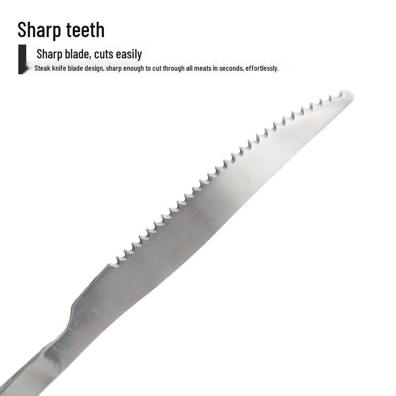 SMVP Stainless Steel Outdoor BBQ Knife & Fork Set - 4x 2-Piece Packs