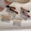Elegant Japanese & Korean Style Acetate Bow Hair Comb for Women