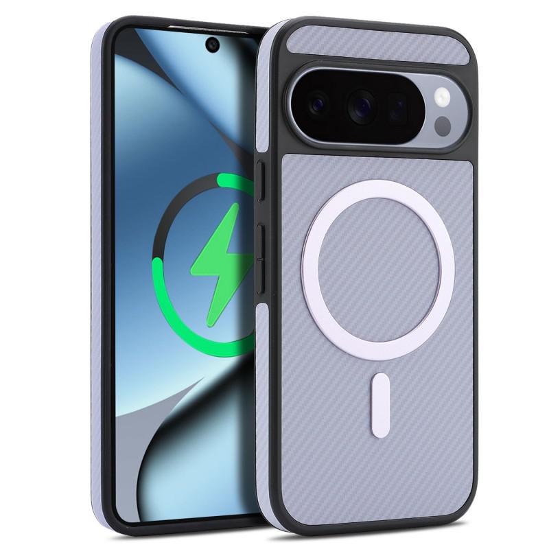 Magnetic Carbon Fiber Phone Case for Google Pixel 9/10/11 Pro XL - Drop-proof Protective Cover