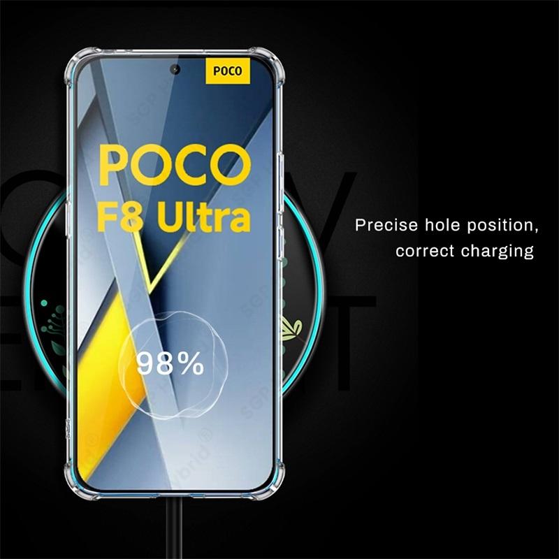 1.5MM Thick Clear Case For Xiaomi Poco F8 Ultra F8Ultra 5G Silicone Soft Transparent Back Cover Poko Little F 8 Pro F8Pro 2025