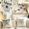 Brand MMardiMMercredi Cushion Cover Pillow Case Antidustmite Pillowcase Silky Short Plush Sofa Cushion Cover Hot