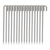 Soomloom Stainless Steel Peg Stake for Fixing Tents and Tarps, Integrated Length 20cm/25cm, Camping Tools, Peg Set, 8 Pieces/16 Pieces