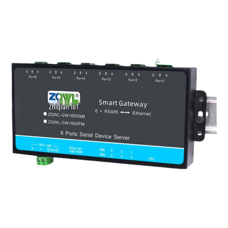 Smart Embedded IoT 6-Channel RS485 To Ethernet Serial Server