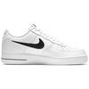 Nike Air Force 1 Low Cut Out Swoosh White Black CZ7377-100