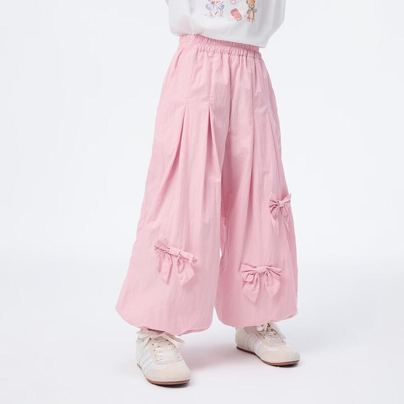 Little Yin Man Girls' Breathable Bow Lantern Pants