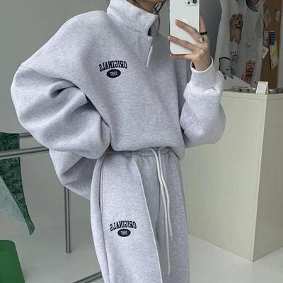 Autumn/Winter 2025 Women's Street Style Loose Hoodie & Sweatpants Set