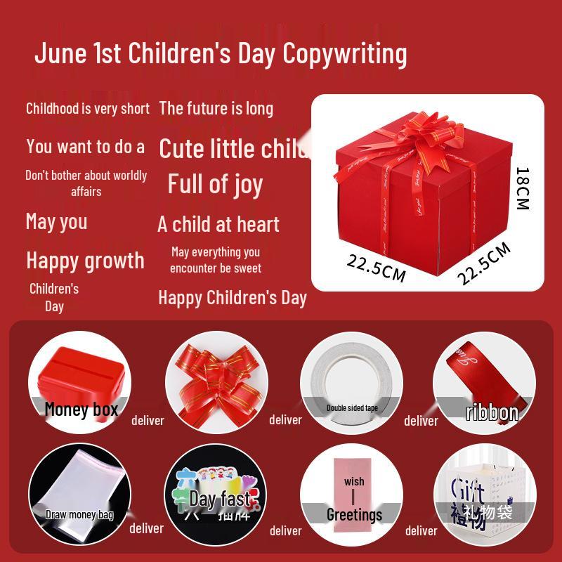 Celebrity Style Surprise Explosion Birthday Gift Box for Kids