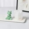 Holding Lotus Root Frog Silicone Candle Mold Cartoon Prayer Frog Aromatherapy Candle DIY Gypsum Resin Decoration Making Mould
