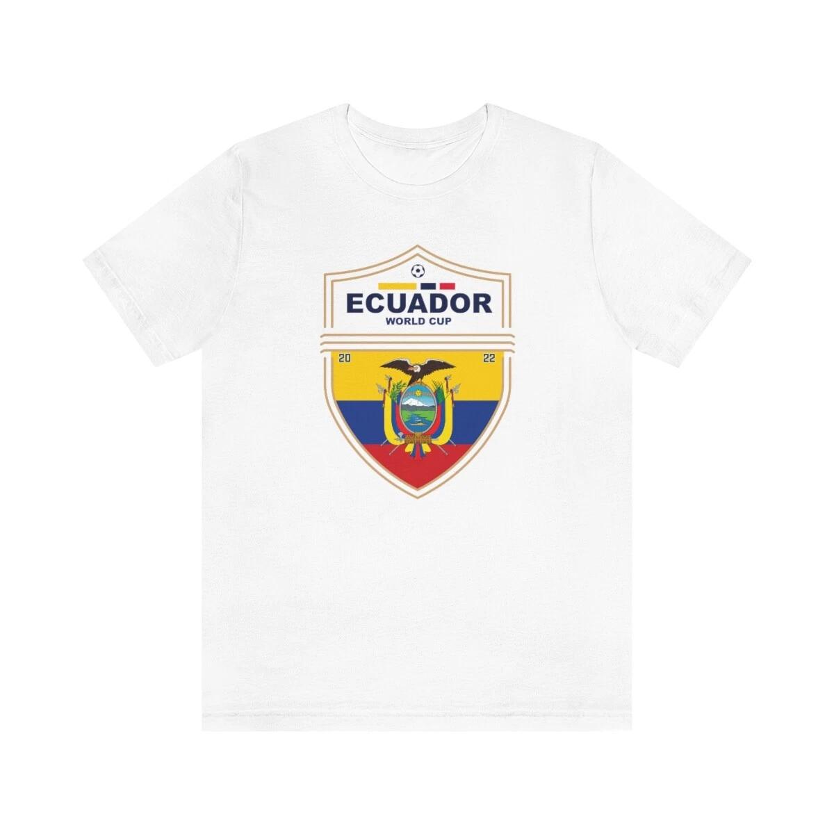Ecuador World Cup 2022 Shirt, Ecuador Soccer Jersey Shirt 4XL