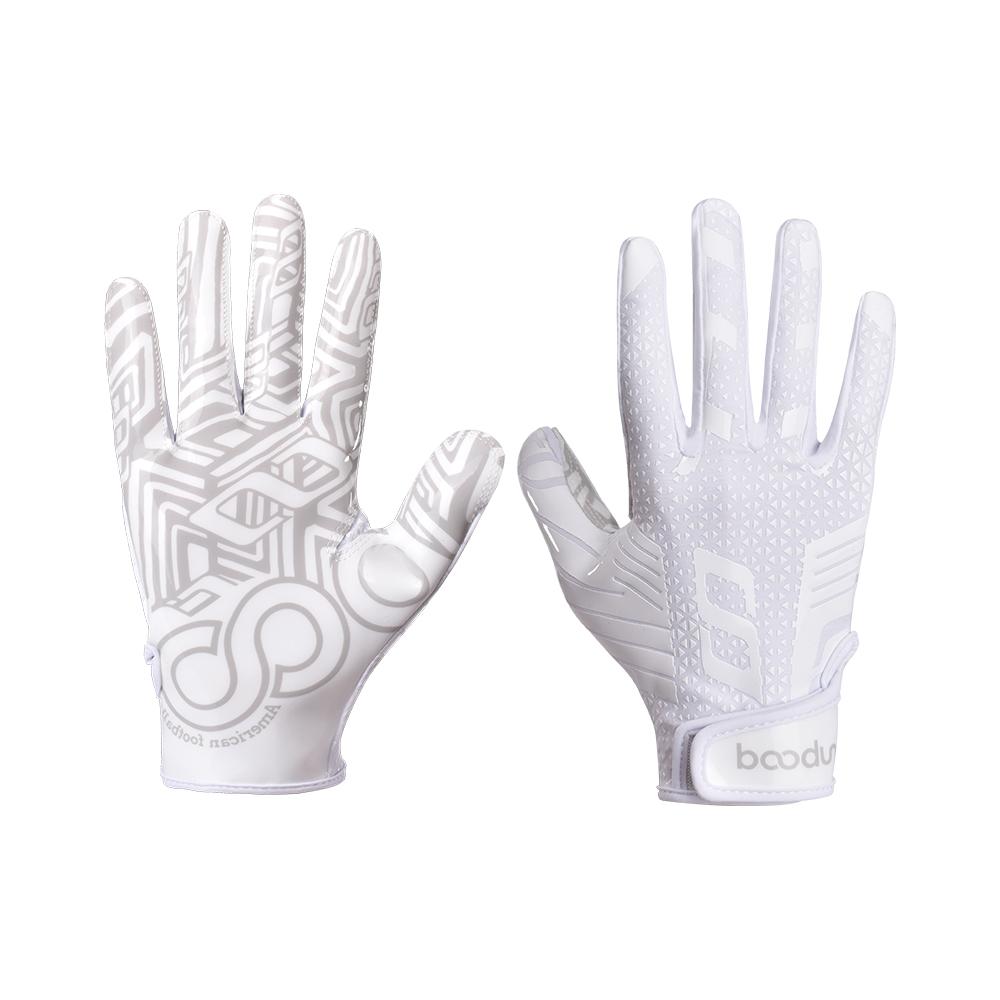 Guanti da Rugby Americano per Sport all'Aperto Protezione Mani, Fibbia Adesiva con Velcro, Guanti da Allenamento Competizione Stagione Quattro S252256