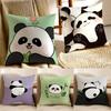 Lovely Panda Pillowcases: Let It Snow, Merry & Bright Room Home Decoration